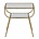 BePureHome Amazing Side table metal / glass antique brass