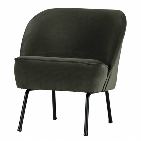 BePureHome Vogue fauteuil velours onyx