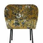 BePureHome Vogue sillón terciopelo mostaza amapola