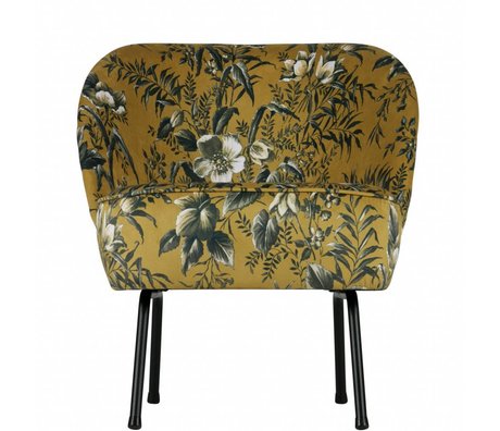 BePureHome Vogue armchair velvet poppy mustard