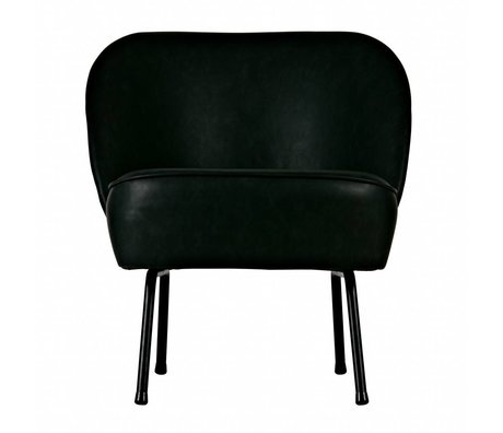 BePureHome Vogue armchair velvet leather black