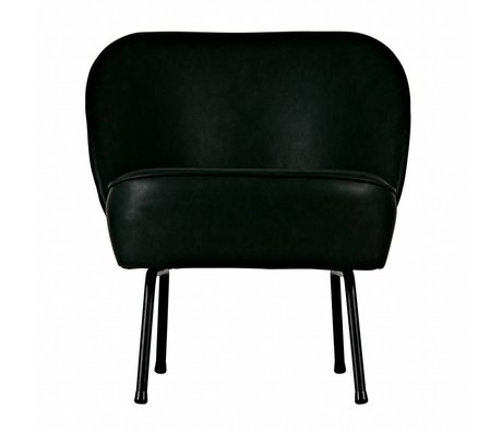 BePureHome Vogue sillón terciopelo cuero negro