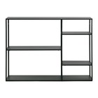 WOOOD Mesa auxiliar junio metal negro 87,5x120x35cm