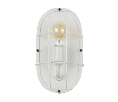 WOOOD Gabber wand lampe metall weiss