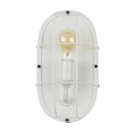 WOOOD Gabber wand lampe metall weiss