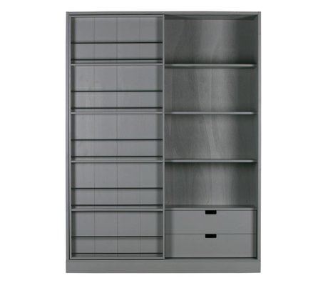 WOOOD Penderie porte coulissante pin leem