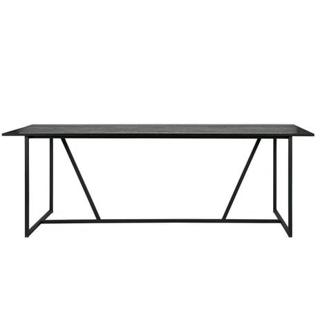 WOOOD Silas dining table brushed oak black