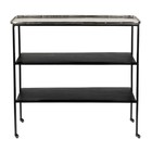 Zuiver Trolley Gusto Silber Schwarz Metall 80x26x73,5cm