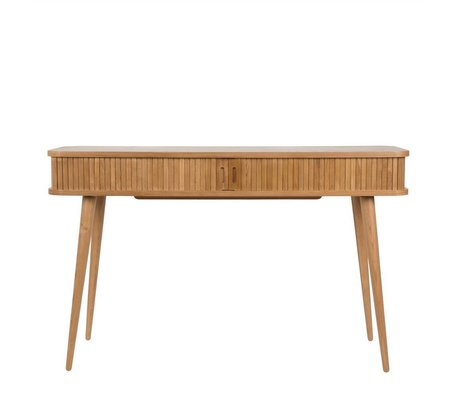 Zuiver Consola de barbero de mesa auxiliar marrón natural 120x35x74cm