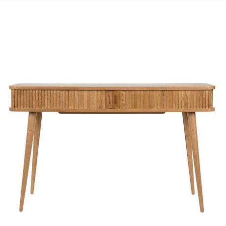 Zuiver Consola de barbero de mesa auxiliar marrón natural 120x35x74cm