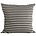 Housedoctor Linge taie Stripes, noir / gris, 50x50cm