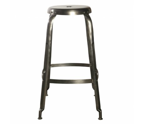 Housedoctor Define bar stools made of metal, gray, Ø36x75cm