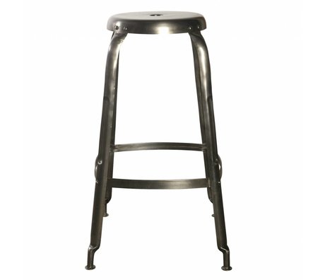Housedoctor Definer barstole lavet af metal, grå, Ø36x75cm