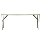 Housedoctor Tavolo Mercato in metallo, grigio, 183x46x75cm