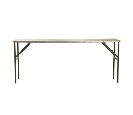 Housedoctor Marked bord lavet af metal, grå, 183x46x75cm