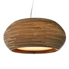 Graypants Lámpara colgante de Ohio 24 de cartón, marrón, Ø61x24cm