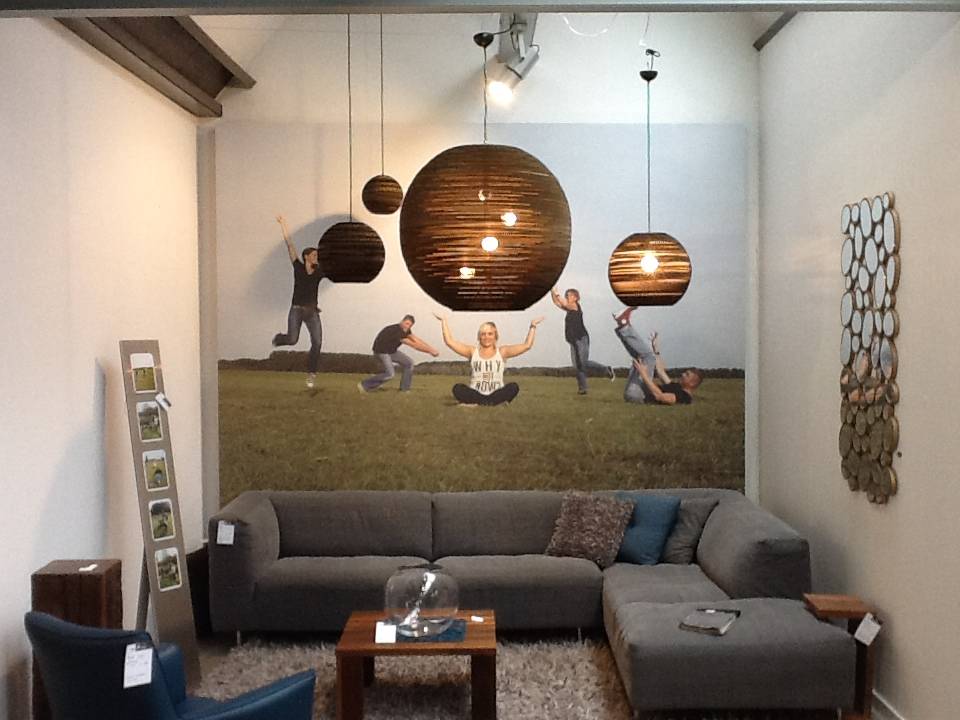 Hängelampe Sun 48 aus Karton, braun, Ø128x48cm - lefliving.de