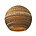 Graypants Lámpara colgante de la luna 10 de cartón, marrón, Ø26x22cm