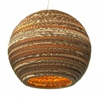 Graypants Lámpara colgante de la luna 14 de cartón, marrón, Ø36x31cm