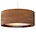 Graypants Pendelleuchte Drum 36 aus Karton, braun, Ø92x35cm