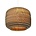 Graypants Hanging lamp Ausi 12 cardboard, brown, Ø28x20cm