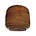 Graypants Lámpara colgante Ausi 14 de cartón, marrón, Ø39x36cm