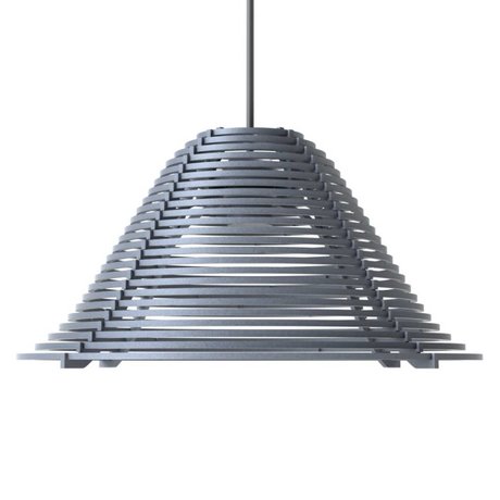 Graypants Lampada a sospensione Vela alluminio, grigio, Ø44x25cm