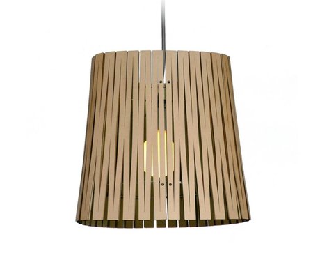 Graypants Lampe suspendue Ripley en carton, noir, Ø29x31cm