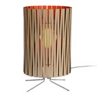Graypants Lámpara de mesa de Palmer de cartón, de color naranja, Ø21x39cm