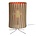 Graypants Lámpara de mesa de Palmer de cartón, de color naranja, Ø21x39cm