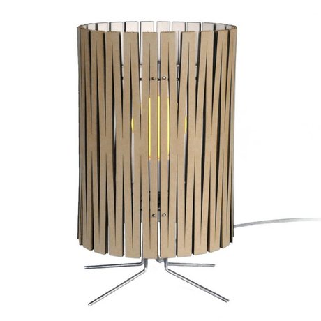 Graypants Palmer table lamp made of cardboard, white, Ø21x39cm