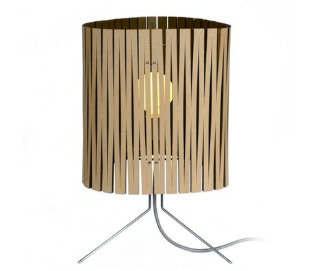 Graypants Leland table lamp made of cardboard, black, Ø26x47cm