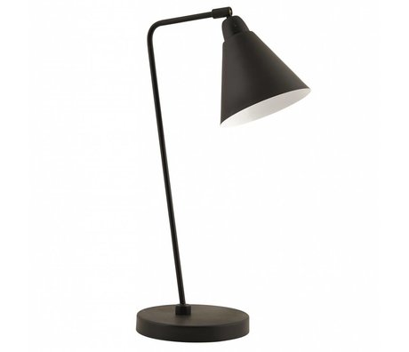 Housedoctor Metal table lamp, black / white, H50cm