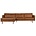 BePureHome Chaise longue de rodéo cognac gauche