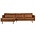 BePureHome Rodeo chaise longue cognac izquierda