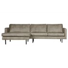 BePureHome Rodeo chaise longue left elephant skin