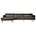 BePureHome Rodeo chaise longue left black
