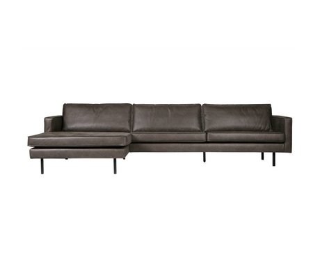 BePureHome Rodeo chaise longue left black