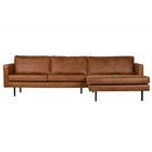 BePureHome Rodeo chaise longue rechts cognac