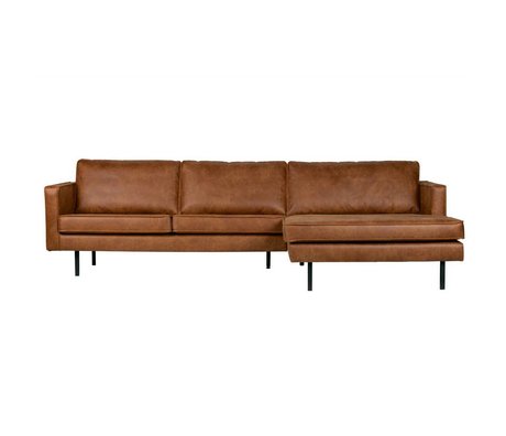 BePureHome Chaise longue Rodeo cognac droit