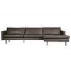 BePureHome Rodeo chaise longue right black