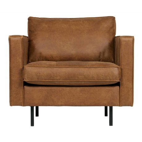 BePureHome Sillón clásico rodeo cognac