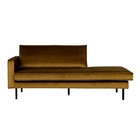 BePureHome Rodeo daybed left velvet honiggelb