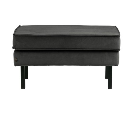 BePureHome Rodeo hocker auf beine velvet antrazit