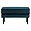 BePureHome Rodeo stool on legs velvet blue