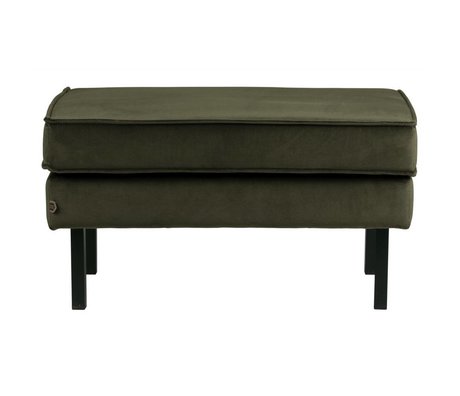 BePureHome Tabouret de rodéo sur les jambes velvet chasseur vert foncé