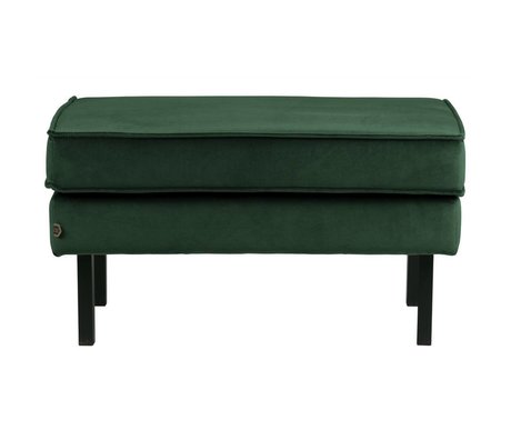 BePureHome Sgabello Rodeo su gambe velluto verde foresta