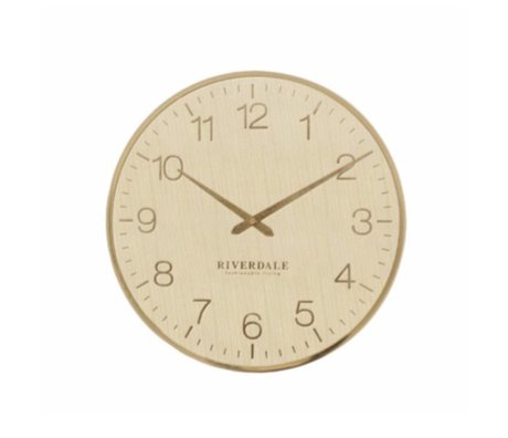 Riverdale Reloj de pared Ritz oro metal Ø40cm.