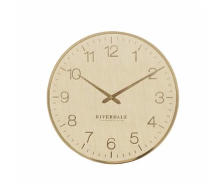 Riverdale Reloj de pared Ritz oro metal Ø40cm.