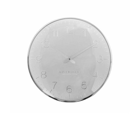 Riverdale Horloge murale Ritz Ø40cm en métal argenté